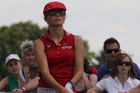 Česká golfistka Klára Spilková v 2. kole Prague Golf Masters.