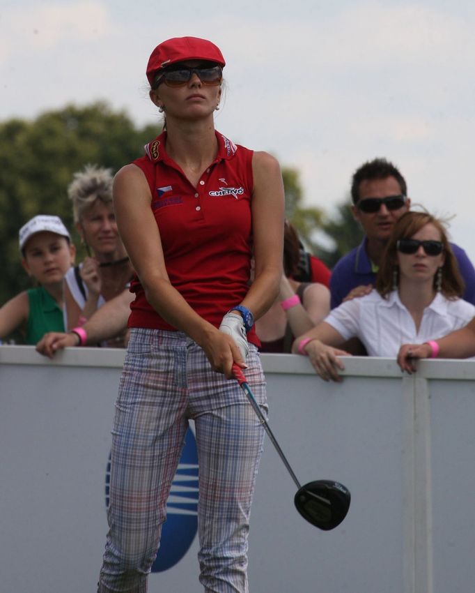 Česká golfistka Klára Spilková v 1. kole Prague Golf Masters.