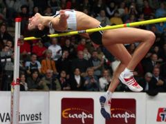 Chorvatská výškařka Blanka Vlašičová v Banské Bystrici 13. ročník mezinárodního výškařského mítinku. Svým výkonem 205 centimetrů vytvořila nový chorvatský halový rekord