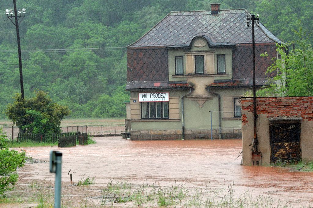 Povodeň - Hostinné