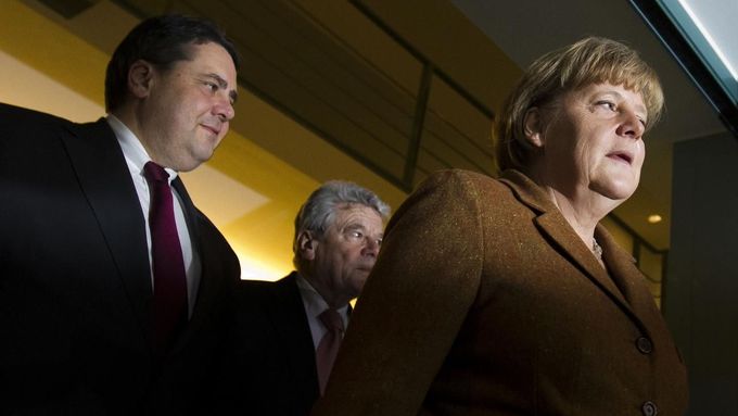 Angela Merkelová a Sigmar Gabriel.