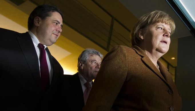 Angela Merkelová a Sigmar Gabriel.