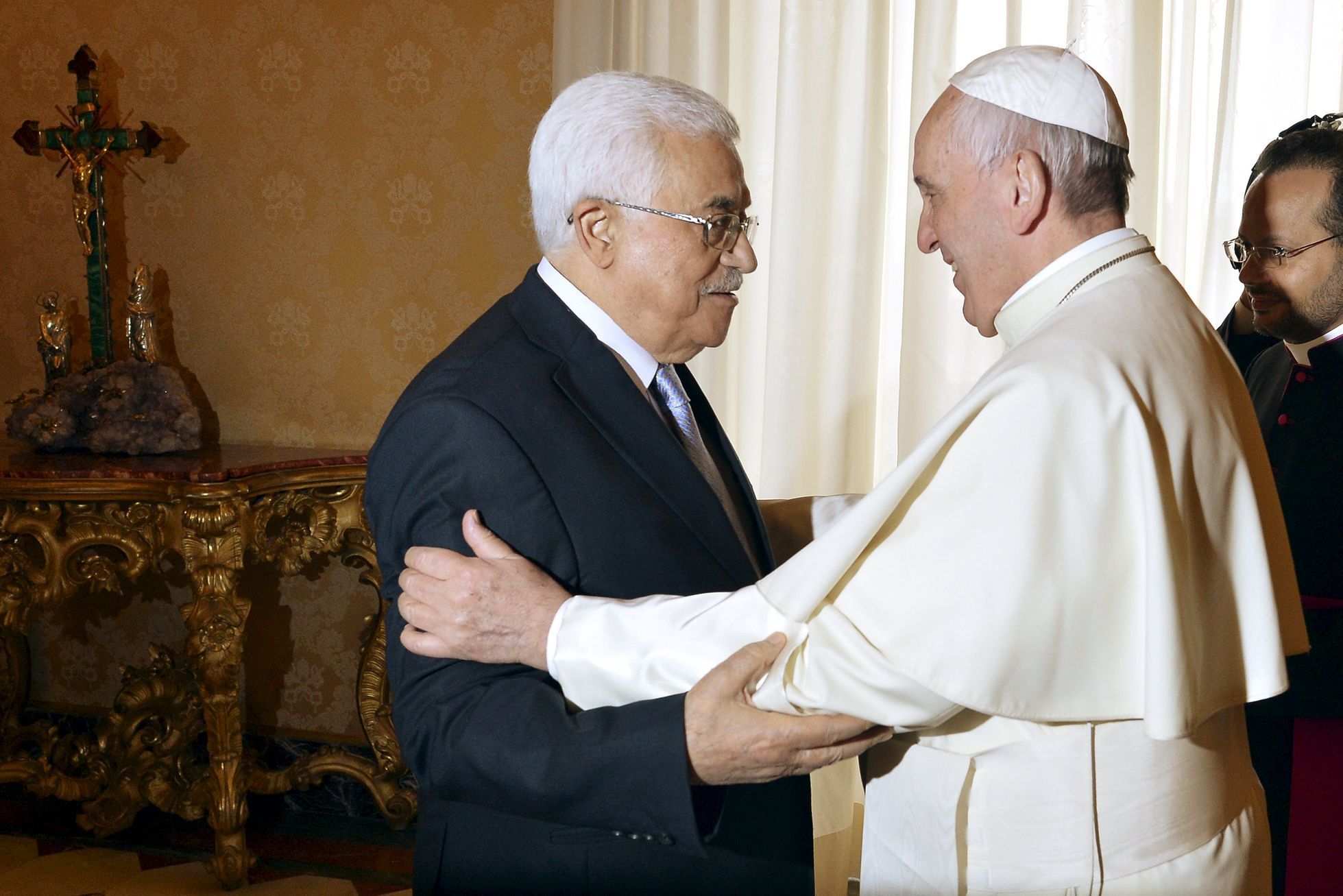 papež František a prezident Mahmúd Abbás