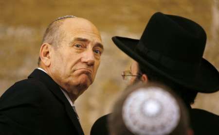 Ehud Olmert u Zdi nářků
