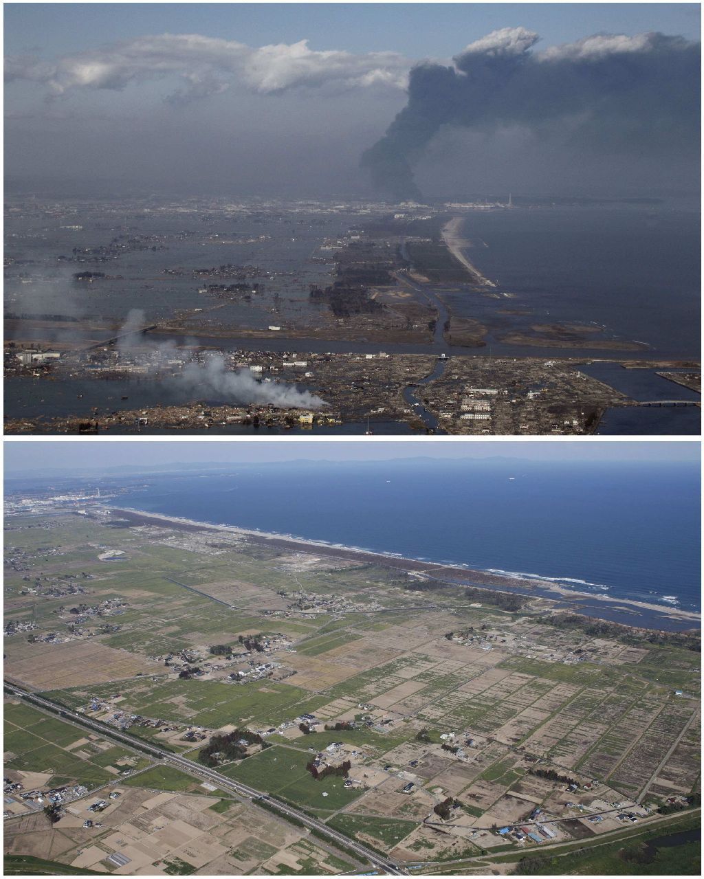 Japonsko půl roku po tsunami - kombo fotky