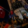 Turecko - převrat - Istanbul - demonstrace