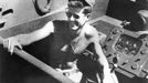 Former U.S. President and then U.S. Navy Lt. John F. Kennedy is seen aboard the Patrol Torpedo boat PT-109 boat during World War II in the Pacific theatre, in this handout photograph taken on March 4, 1942.