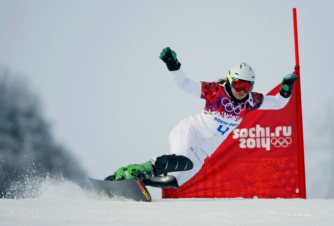 Ester Ledecká na olympiádě v Soči