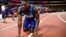 Finále sprintu na 100 metrů na MS v Londýně (Justin Gatlin)