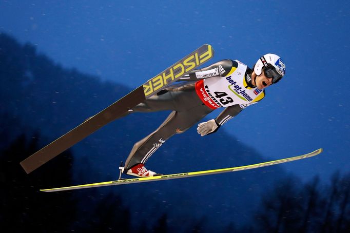 Český skokan Jan Matura na MS v lyžování 2013 ve Val di Fiemme