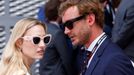 F1, VC Monaka 2023: Pierre Casiraghi, syn Caroline, hanoverské princezny a dědičné princezny monacké, a jeho manželka Beatrice Borromeová