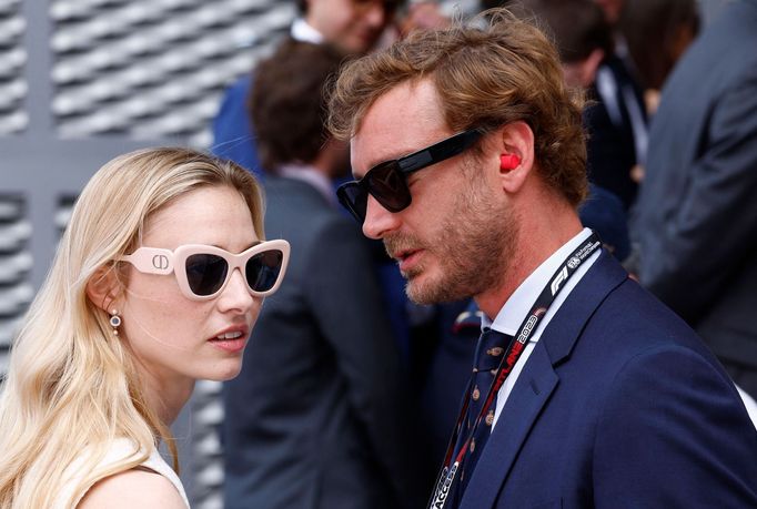 F1, VC Monaka 2023: Pierre Casiraghi, syn Caroline, hanoverské princezny a dědičné princezny monacké, a jeho manželka Beatrice Borromeová