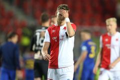 Jugas způsobil penaltu a Slavia ztratila ve Zlíně vítězství. I tak ale překonala rekord Sparty