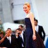 U.S. actress Amy Ryan poses on the red carpet for the movie &quot;Birdman or (The unexpected virtue of ignorance)&quot; at the 71st Venice Film Festival