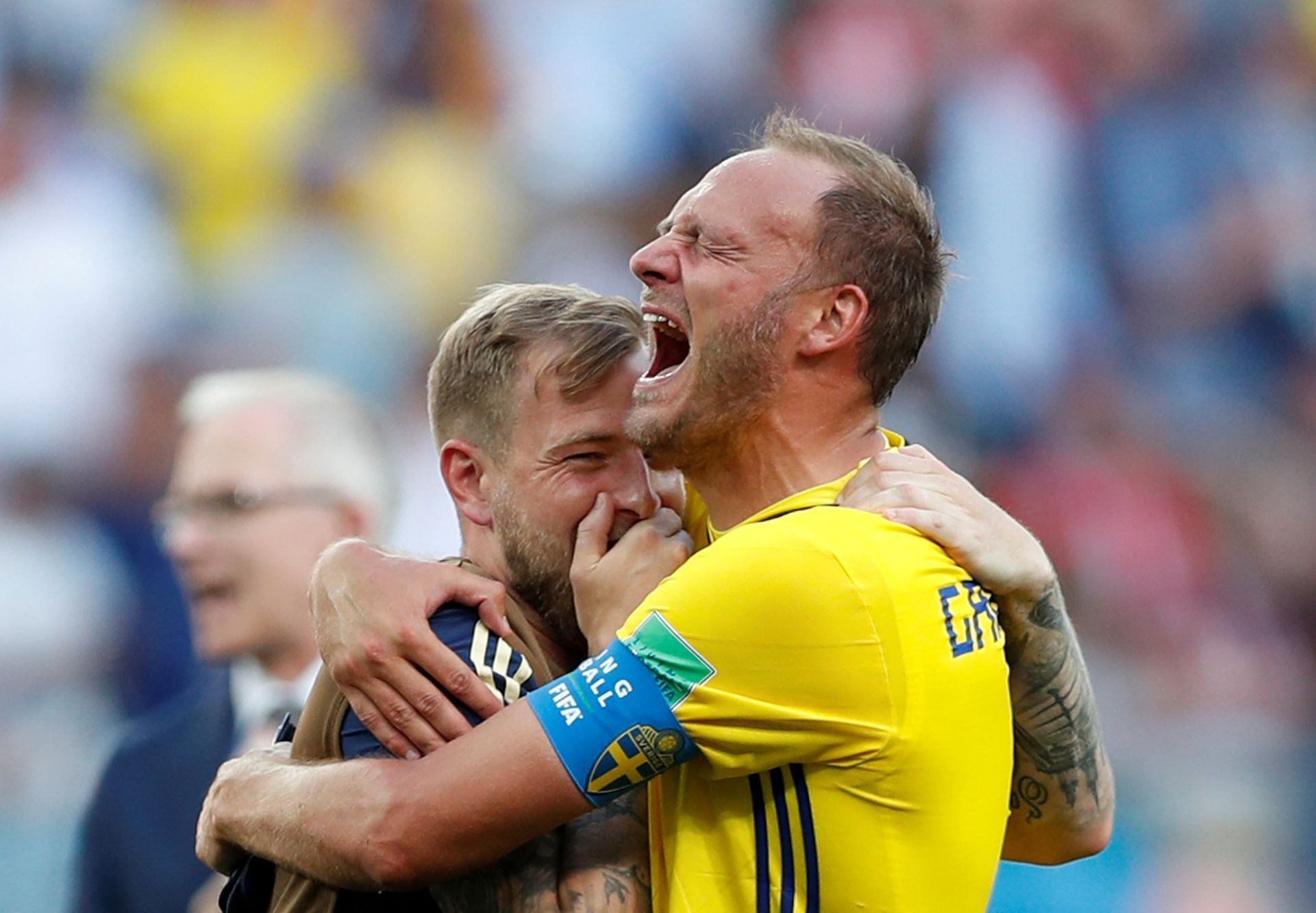 MS ve fotbale 2018: Radost fotbalistů Švédska