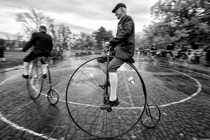 Pražská míle - setkání velocipedistů na Letenské pláni