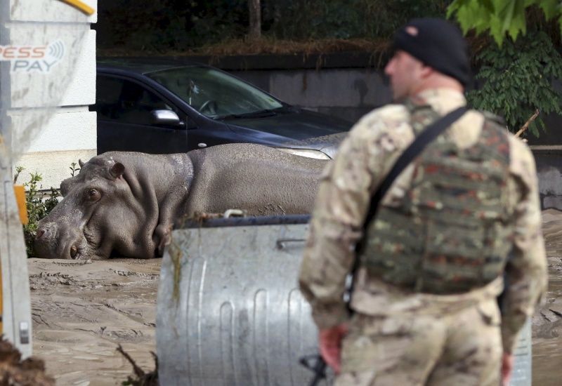 Záplavy v gruzinském Tbilisi.