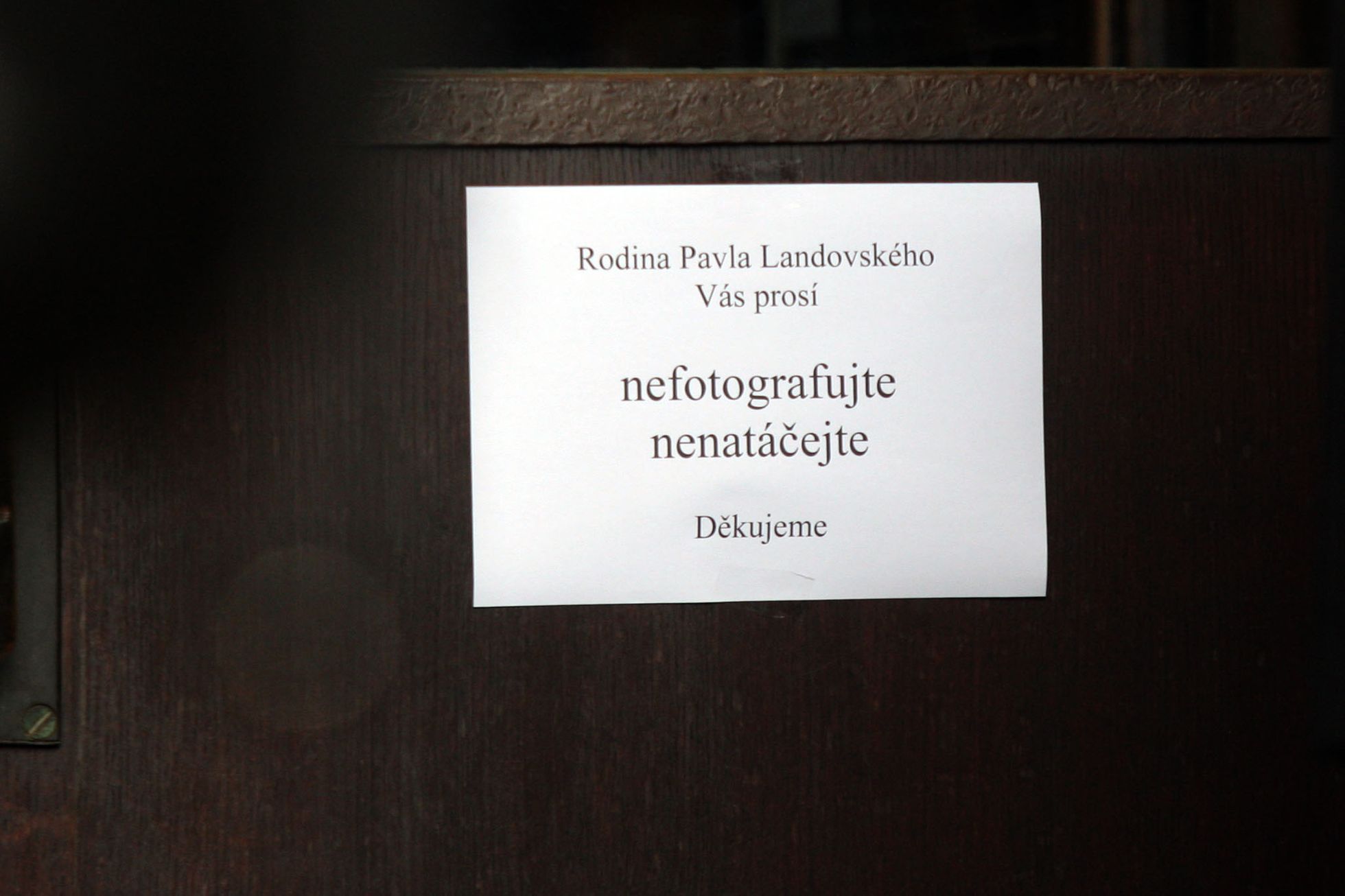 Pohřeb Pavla Landovského