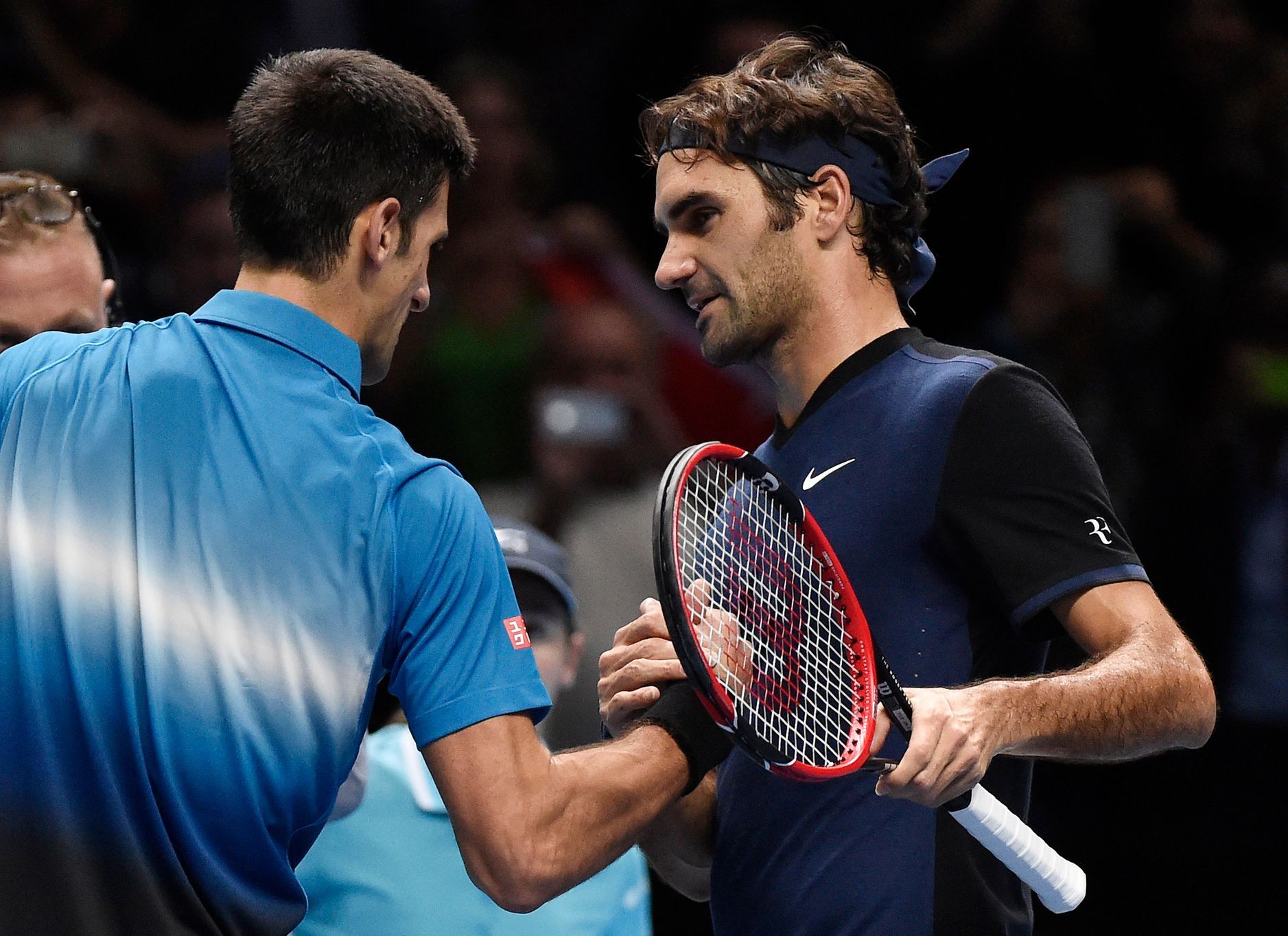 Novak Djokovič a Roger Federer na Turnaji mistrů