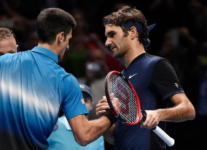 Novak Djokovič a Roger Federer na Turnaji mistrů