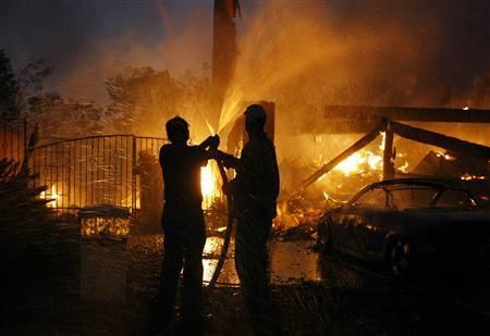 Požár v Los Angeles, sobota 15. listopadu, 2008