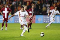 Baroš se trefil z penalty, Galatasaray slaví postup