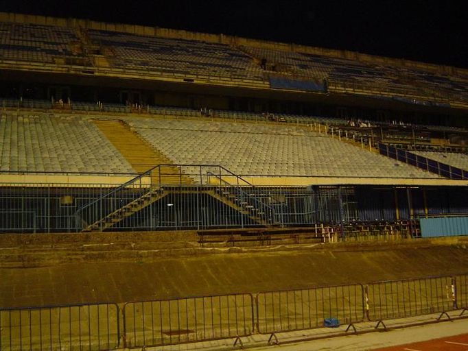 Tak vypadá hlavní tribuna stadionu Maksimir