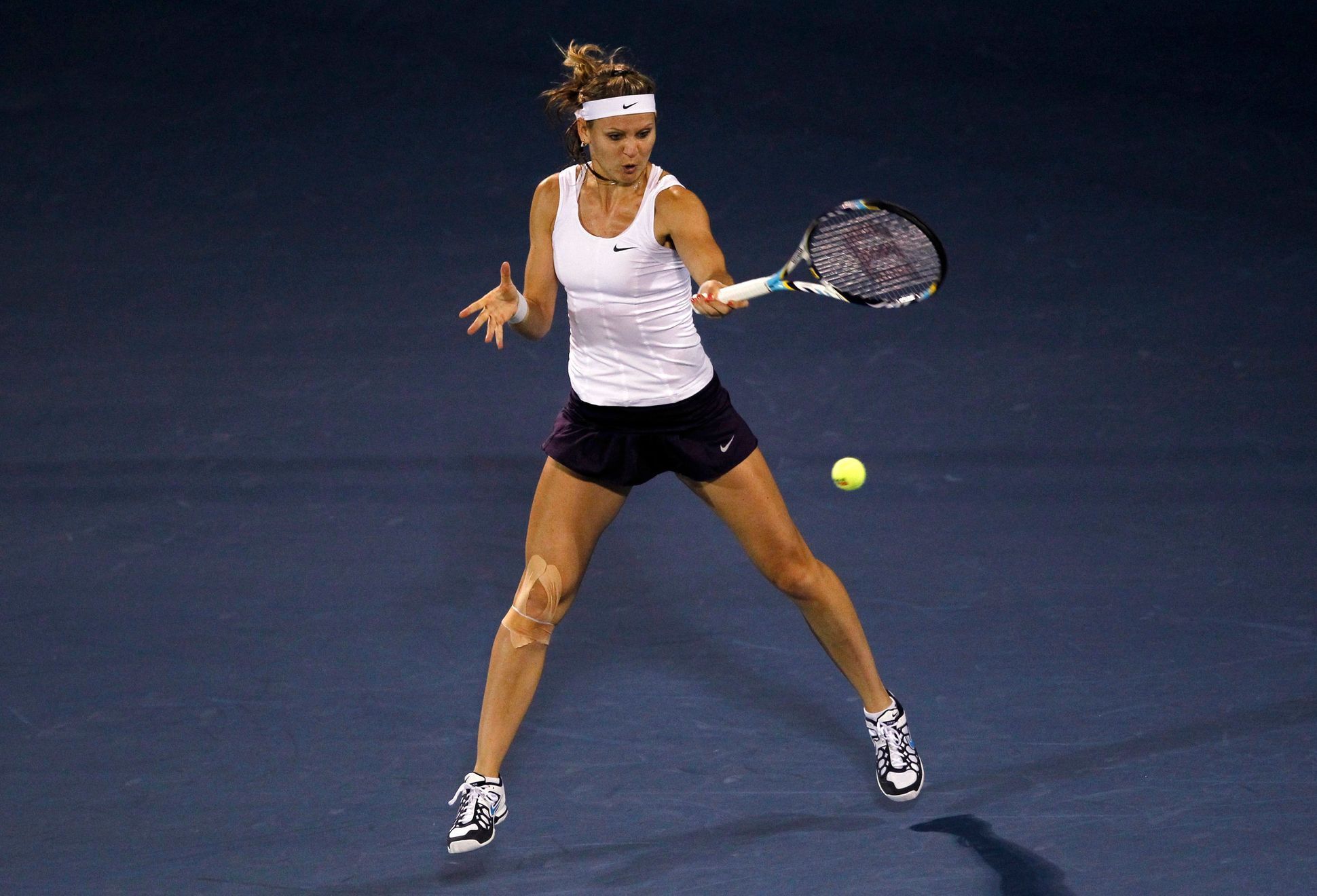 Lucie Šafářová na turnaji v Dubaji