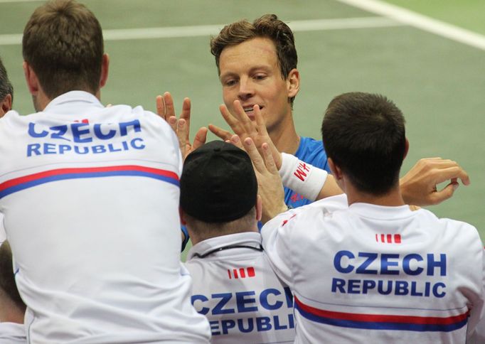 Česko- Nizozemsko, čtyřhra: Tomáš Berdych