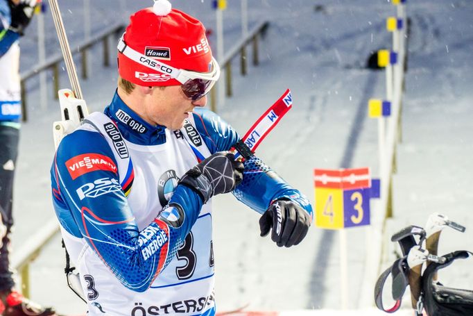 SP, smíšená štafeta, Östersund: Ondřej Moravec