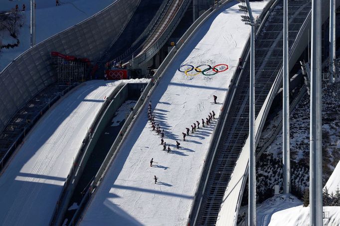 Sportoviště ZOH 2022: Národní centrum skoků na lyžích (areál Kchu-jang-šu)