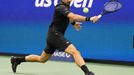 Novak Djokovič v utkání 3. kola US Open 2025