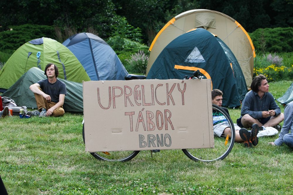 Demonstrace proti imigrantům v Brně