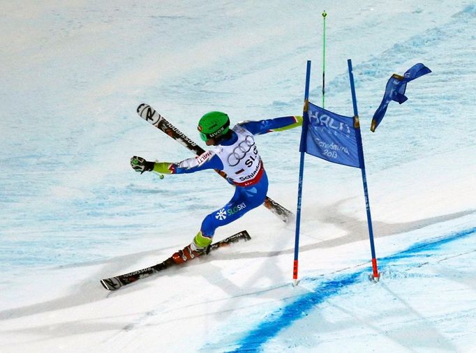 MS ve sjezdovém lyžování Schladming - týmová soutěž paralelní slalom (Misel Zerak).