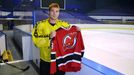 Rostislav Olesz s dresem New Jersey Devils