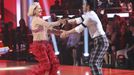 Momentka z vysílání ABC: Martina Navrátilová v Dancing with the Stars