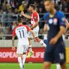 fotbal, kvalifikace ME 2020, Slovensko - Chorvatsko, Nikola Vlašič slaví svůj gól