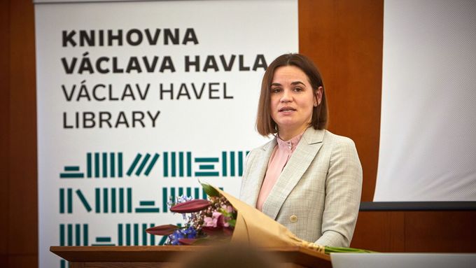 Vůdčí osobnost běloruské opozice Svjatlana Cichanouská.