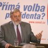 Přímá volba prezidenta na konferenci v Senátu.
