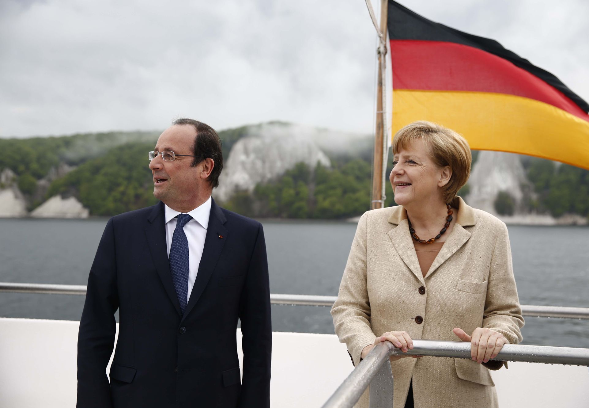 Angela Merkelová a Francois Hollande