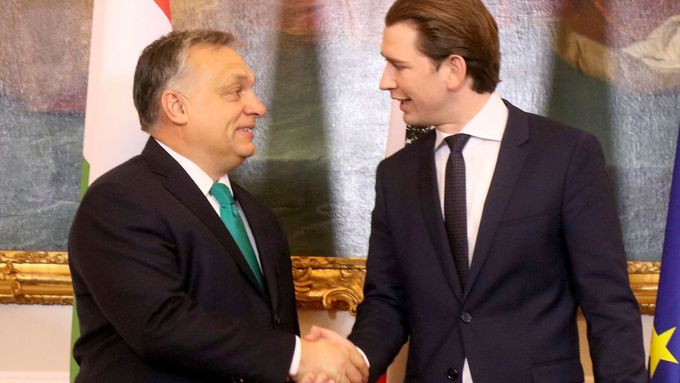 Viktor Orbán a Sebastian Kurz.