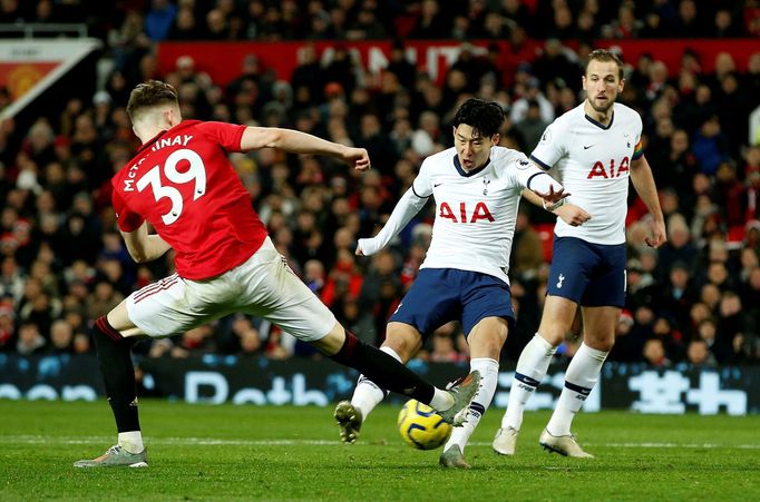 Soccer Football - Premier League - Manchester United v Tottenham Hotspur - Old Trafford, Manchester, Britain - December 4, 2019  Tottenham Hotspur's Son Heung-min in acti