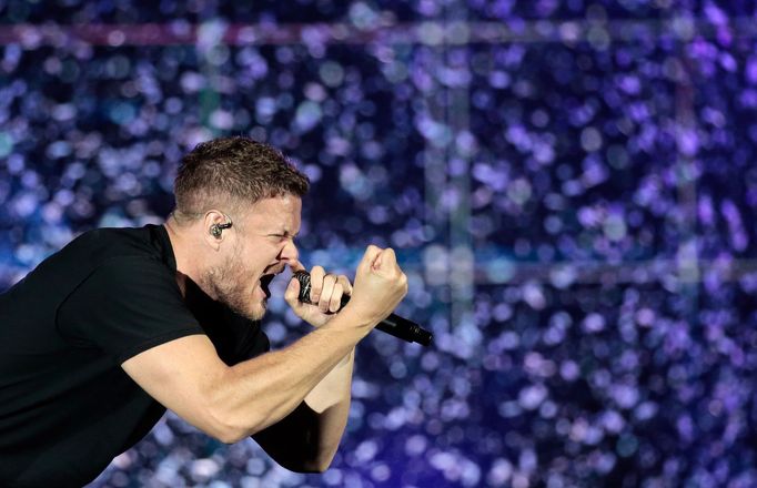 Imagine Dragons při vystoupení na festivalu Rock in Rio v brazilském Riu de Janeiru z 2019.