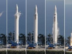 Dnešní start rakety Naro-1.