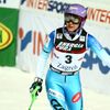 Šárka Strachová během slalomu v Záhřebu