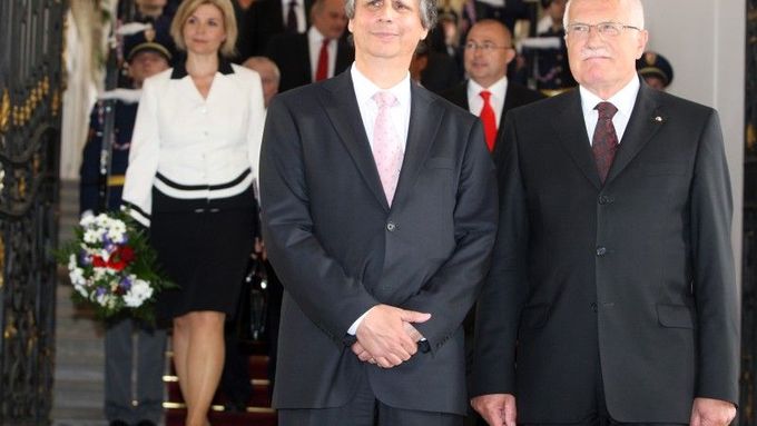 Jan Fischer u prezidenta Václava Klause