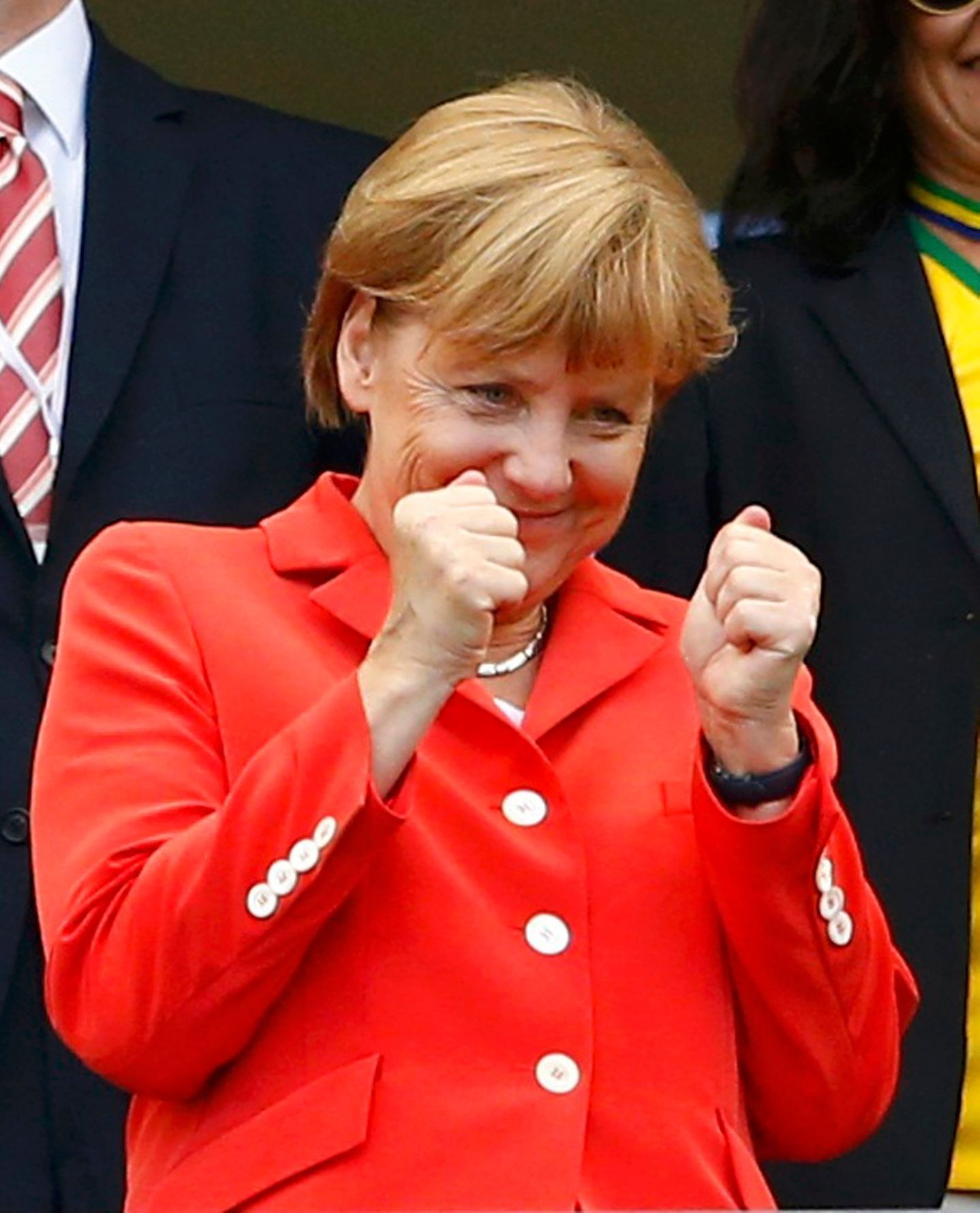 MS 2014, Německo-Portugalsko: Angela Merkelová