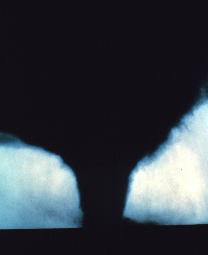 Tornado in mature stage. Image ID: nssl0067, NOAA's National Severe Storms Laboratory (NSSL) Collection Location: Seymour, Texas Photo Date: April 10, 1979 Photographer: D. Burgess Credit: NOAA Photo Library, NOAA Central Library; OAR/ERL/National Severe Storms Laboratory (NSSL) Category: Tornadoes/