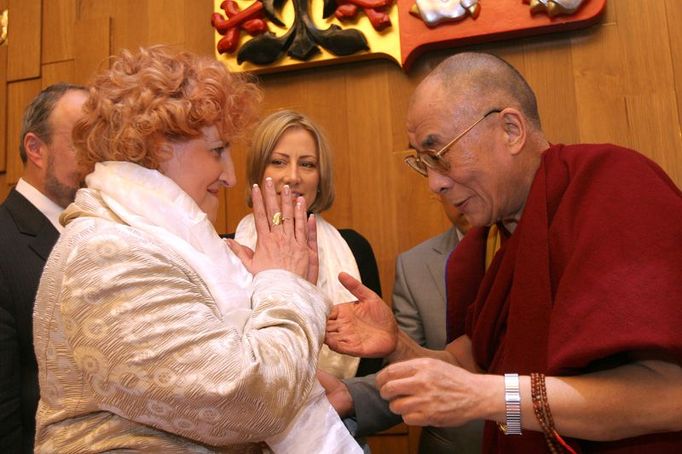 Ministryně obrany Vlasta Parkanová patří také do Skupiny přátel Tibetu. Setkání s dalajlamou se účastnili i ministryně pro lidská práva Džamila Stehlíková, senátor Jaromír Štětina nebo předseda Zahraničního výboru sněmovny Jan Hamáček.