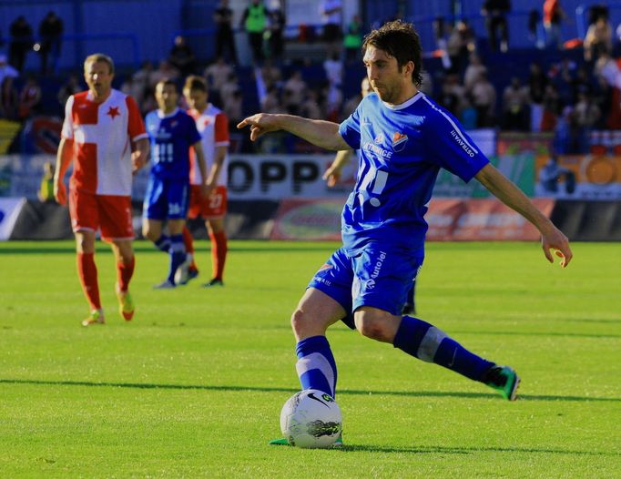 Baník - Slavia, momentky z utkání 29. kola Gambrinus ligy, v němž ostravský klub téměř jistě získal definitivu, pokud jde o záchranu v první lize.